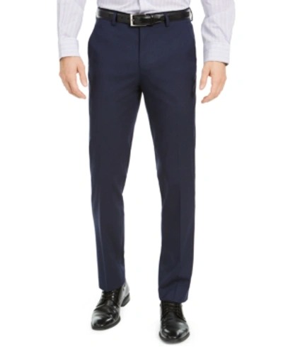 Alfani Men's Slim-fit Stretch Solid Suit Pants, Created For Macy's In Navy