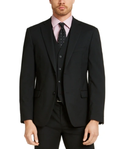 Alfani Men's Slim-fit Stretch Solid Suit Jacket, Created For Macy's In Black