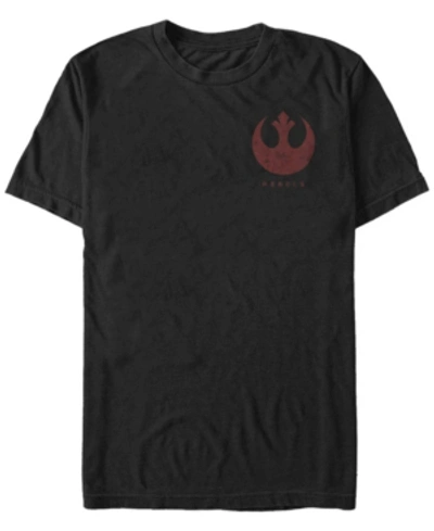 Fifth Sun Star Wars Men's Rebels Pocket Badge Short Sleeve T-shirt In Black
