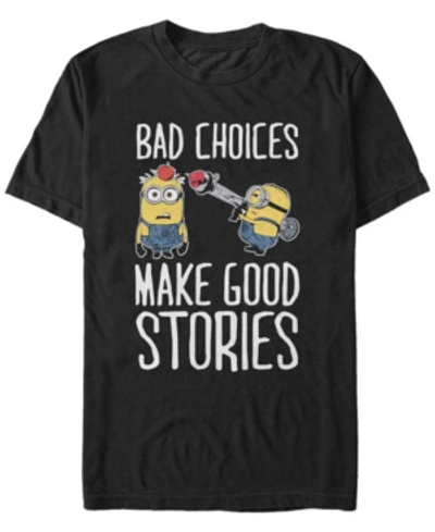 Fifth Sun Minions Men's Humor Good Stories Short Sleeve T-shirt In Black