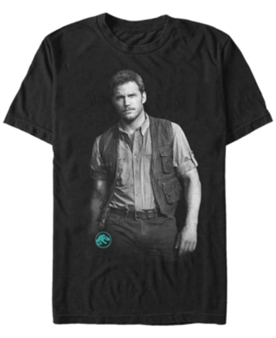 Fifth Sun Jurassic World Men's Chris Pratt Swag Short Sleeve T-shirt In Black