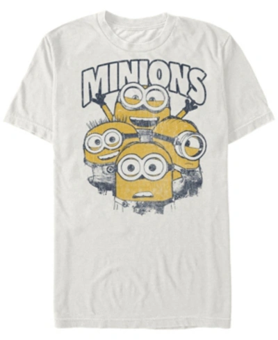 Fifth Sun Minions Men's Group Short Sleeve T-shirt In Natural