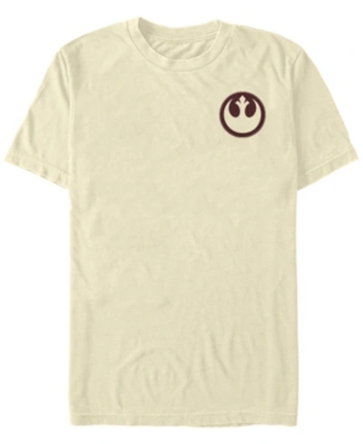 Fifth Sun Star Wars Men's Rebel Patch Stitched Short Sleeve T-shirt In Natural