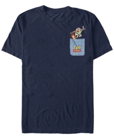 Fifth Sun Men's Buzz Woody Pock Short Sleeve Crew T-shirt In Blue