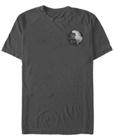 Fifth Sun Star Wars Men's Death Star Patch Pocket Short Sleeve T-shirt In Charcoal