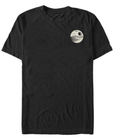 Fifth Sun Star Wars Men's Death Star Left Chest Short Sleeve T-shirt In Black