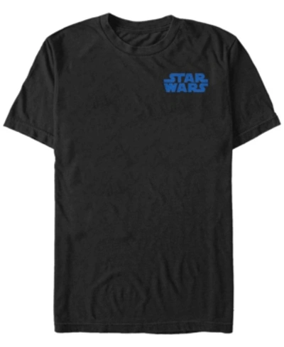 Fifth Sun Star Wars Men's Stacked Logo Basic Short Sleeve T-shirt In Black