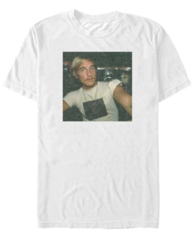 Fifth Sun Dazed And Confused Men's David Wooderson Retro Photograph Short Sleeve T-shirt In White