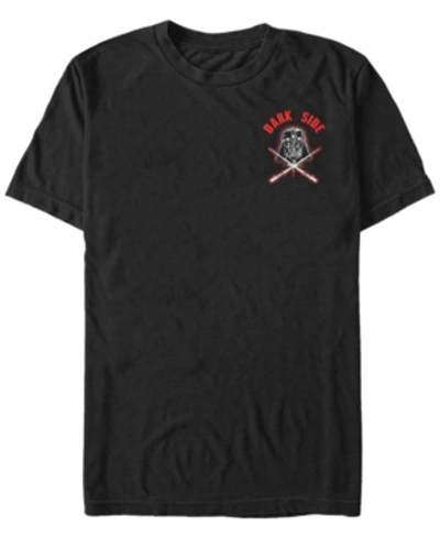 Fifth Sun Star Wars Men's Vader Dark Side Logo Short Sleeve T-shirt In Black