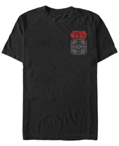 Fifth Sun Star Wars Men's Dark Pattern Short Sleeve T-shirt In Black
