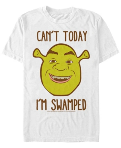 Fifth Sun Shrek Men's Can't Today I'm Swamped Short Sleeve T-shirt In White