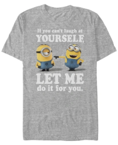 Fifth Sun Minions Men's Laugh At Yourself Short Sleeve T-shirt In Athletic H