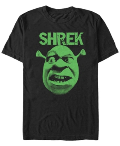Fifth Sun Shrek Men's Big Face Short Sleeve T-shirt In Black