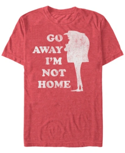 Fifth Sun Minions Men's Gru Go Away Not Home Short Sleeve T-shirt In Red Heathe