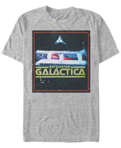 Fifth Sun Battlestar Galactica Men's Classic Retro Ships Poster Short Sleeve T-shirt In Athletic H