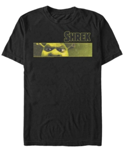Fifth Sun Shrek Men's Ogre Eye's Short Sleeve T-shirt In Black