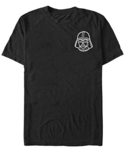 Fifth Sun Star Wars Men's Vader Classic Helmet Patch Short Sleeve T-shirt In Black