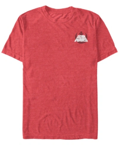 Fifth Sun Star Wars Men's Rebel Text Logo Short Sleeve T-shirt In Red Heathe