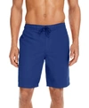 Club Room Men's Solid Quick-dry 9" E-board Shorts, Created For Macy's In New Cerulean