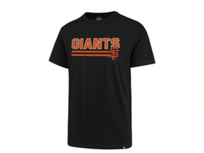 47 Brand Men's San Francisco Giants Line Drive T-shirt In Black