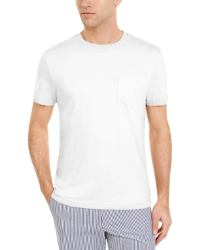 Club Room Men's Solid Crewneck T-shirt, Created For Macy's In Bright White
