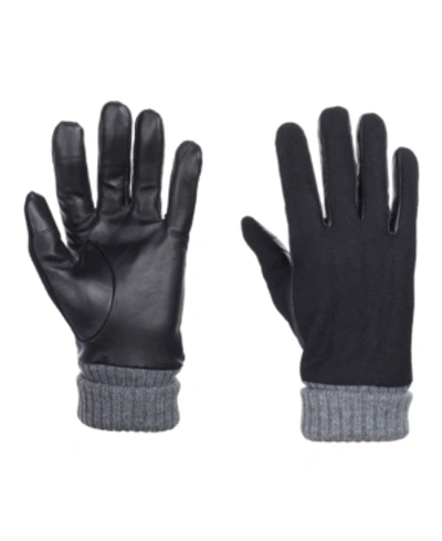 Gallery Seven Men's Stretch-fit Winter Gloves In Black