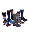 MIO MARINO MEN'S BOLD DESIGNER DRESS SOCKS PACK OF 6