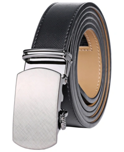Mio Marino Men's Crafted Leather Ratchet Belts In Black