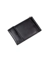 CHAMPS MEN'S CHAMPS GENUINE LEATHER BILL FOLD MONEY CLIP WITH SNAP CLOSURE