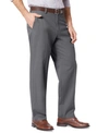Dockers Men's Big & Tall Easy Classic Fit Khaki Stretch Pants In Gray