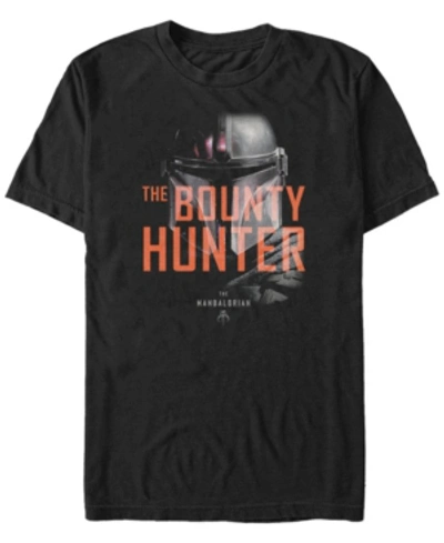 Fifth Sun Star Wars The Mandalorian The Bounty Hunter Short Sleeve Men's T-shirt In Black