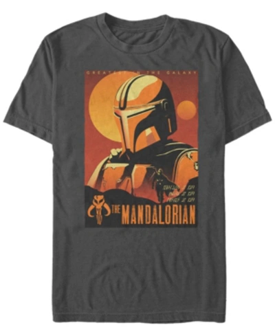 Fifth Sun Men's Sunset Mandalorian Short Sleeve Crew T-shirt In Charcoal