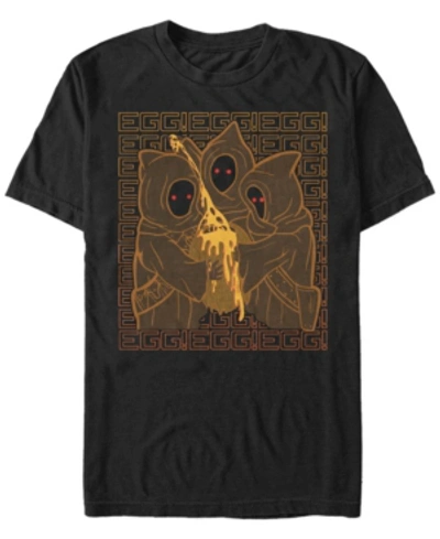 Fifth Sun Star Wars The Mandalorian Jawa Egg Portrait Short Sleeve Men's T-shirt In Black