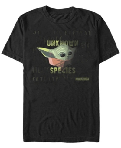 Fifth Sun Star Wars The Mandalorian The Child Unknown Species Short Sleeve Men's T-shirt In Black