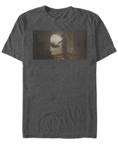 Fifth Sun Star Wars The Mandalorian First Meeting Short Sleeve Men's T-shirt In Dark Gray