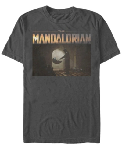 Fifth Sun Men's Logo Scene Short Sleeve Crew T-shirt In Charcoal
