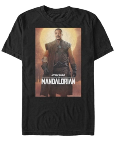 Fifth Sun Star Wars The Mandalorian Greef Karga Character Poster Short Sleeve Men's T-shirt In Black
