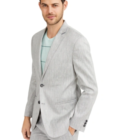 Alfani Men's Classic-fit Stretch Solid Sport Coat, Created For Macy's In Natural Gray