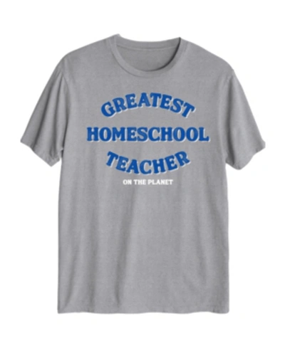 Hybrid Men's Homeschool Graphic T-shirt In Heather Gray