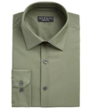 ALFANI MEN'S CLASSIC/REGULAR FIT PERFORMANCE STRETCH SOLID DRESS SHIRT, CREATED FOR MACY'S