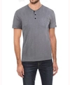 X-RAY MEN'S BASIC HENLEY NECK SHORT SLEEVE T-SHIRT