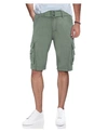 X-ray Men's Belted Snap Detail Cargo Shorts In Sage