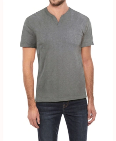 X-ray Men's Basic Notch Neck Short Sleeve T-shirt In Charcoal