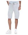 X-RAY MEN'S BELTED SNAP DETAIL CARGO SHORTS