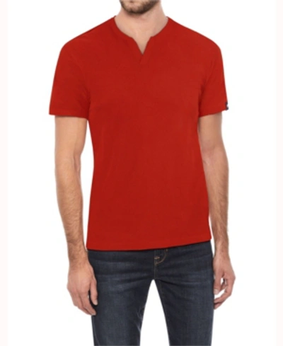 X-ray Men's Basic Notch Neck Short Sleeve T-shirt In Red