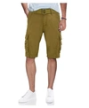 X-ray Belted Snap Button Cargo Shorts In British Kh