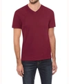 X-ray Solid V-neck Flex T-shirt In Cranberry