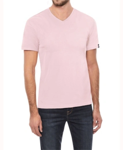 X-ray Men's Basic V-neck Short Sleeve T-shirt In Pink