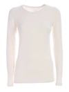 Majestic Long-sleeve Cotton Silk Touch T-shirt In Milk
