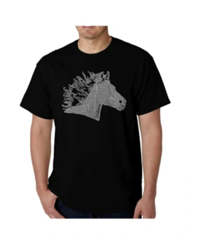 La Pop Art Big Boy's Word Art T-shirt In Black